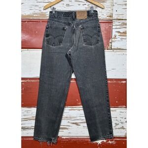 USA Vintage Levi's 550‎ Relaxed Fit Jeans Faded Black Distressed Denim 29x29.5
